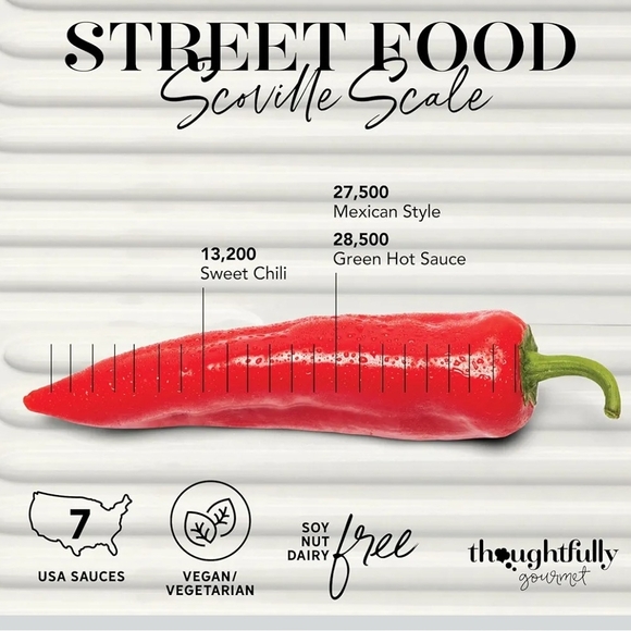 Street Food Hot Sauce Collection - Red, Yellow, Brown In A Fire Truck Gift Box! - Picture 3 of 4